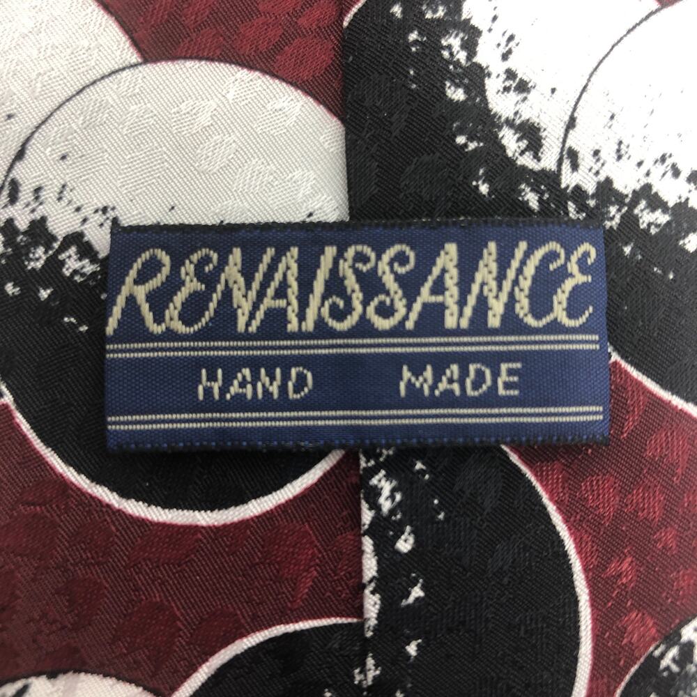 Burgundy, Black, and White Golf Ball Tie - Picture 5 of 6
